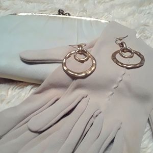 Golden Double Hoop Hanging Earrings